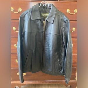 Eddie Bauer Men’s black leather jacket